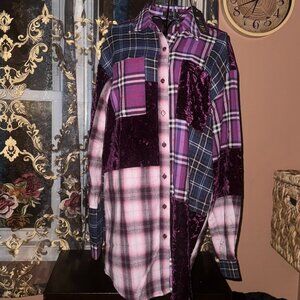 Dolls Kill Dolls Kill x dEliA*s plaid patchwork buttondown